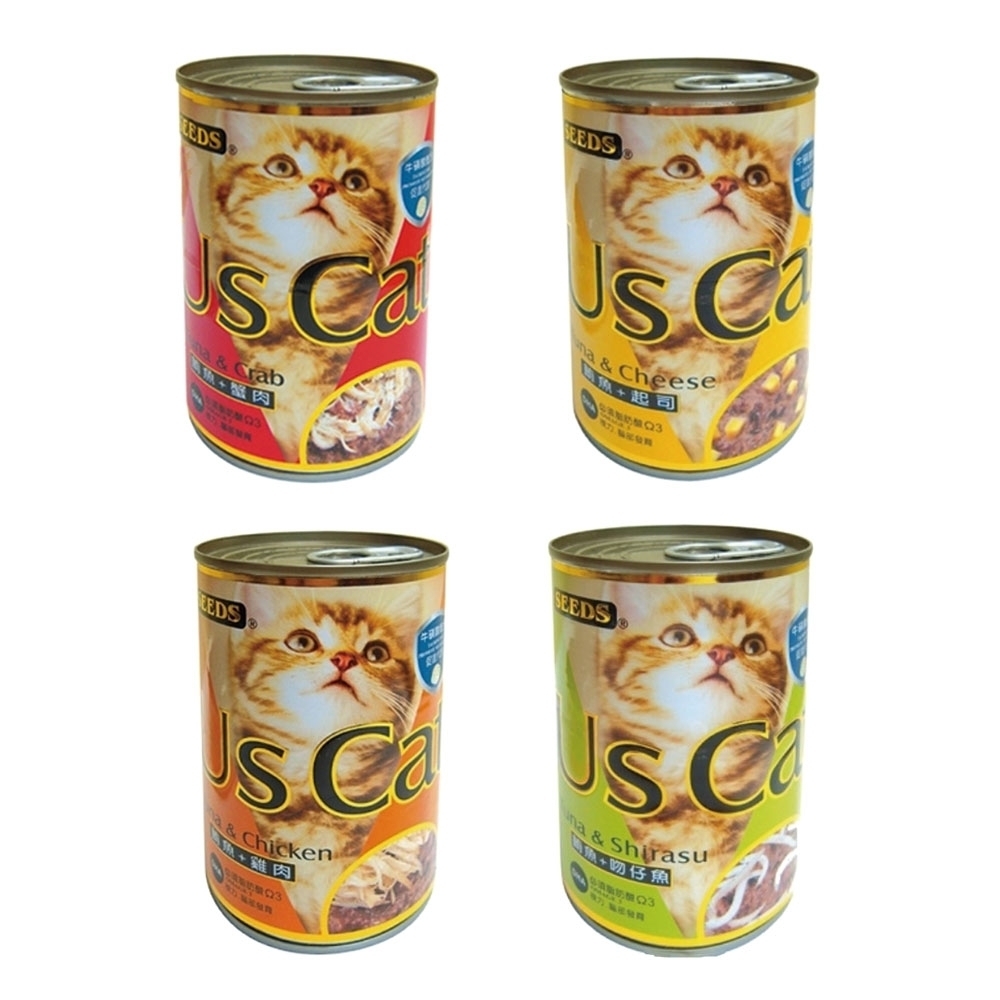 【雙12限定】聖萊西 Us Cat 愛貓餐罐 400g (口味隨機) 36罐組