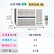 [好禮多選一] Panasonic國際牌5-7坪變頻冷暖右吹窗型冷氣 CW-P40HA2 product thumbnail 1