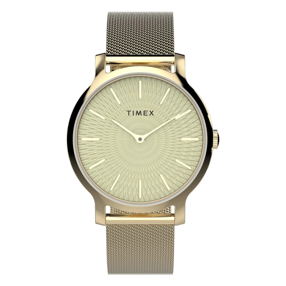 TIMEX 天美時風格系列34毫米超薄米蘭帶優雅手錶(金TXTW2V92800) | 女錶