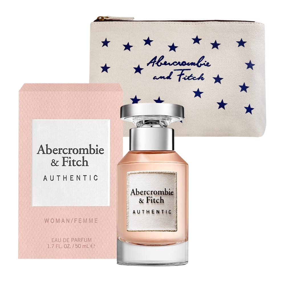 ABERCROMBIE & FITCH 真我女性淡香精50ml(贈帆布星星化妝包)