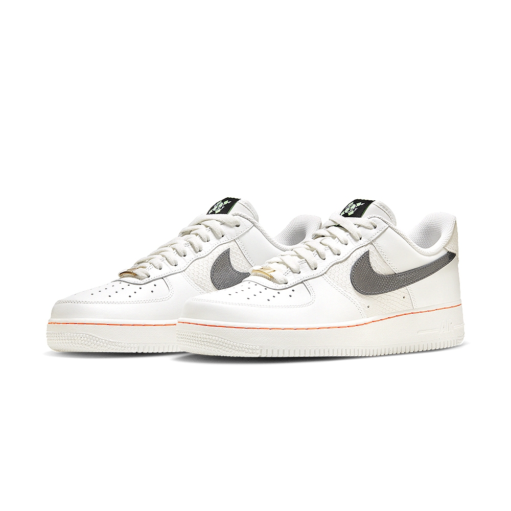 Nike Air Force 1 Low 男鞋白灰色蛇紋AF1 經典金牌穿搭運動休閒鞋