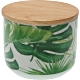 《VERSA》竹蓋瓷製密封罐(熱帶叢林475ml) | 收納瓶 儲物罐 零食罐 product thumbnail 1