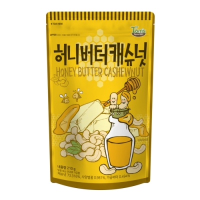 韓國Toms Gilim 腰果-蜂蜜奶油味(210g)
