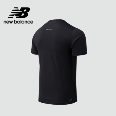 New Balance Dry運動短袖上衣 男性 黑色 Amt03204bpt