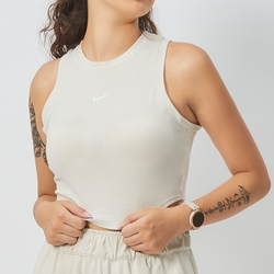 Nike Sportswear Essentials 女款 米色 羅紋 運動 休閒 短版 背心 FB8280-104