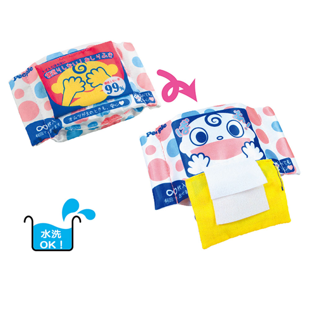 日本People-新趣味濕紙巾玩具(5m+)(安撫玩具/咬舔玩具/塑膠袋聲音/沙沙聲)