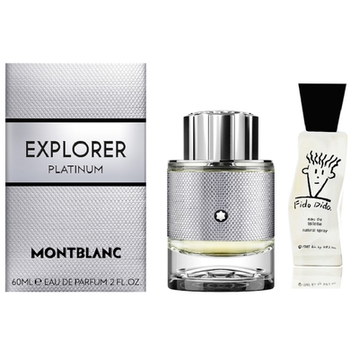 Montblanc Explorer Platinum 極限探尋淡香精 60ml (原廠公司貨) 搭贈 Fido Dido 中性淡香水 50ml