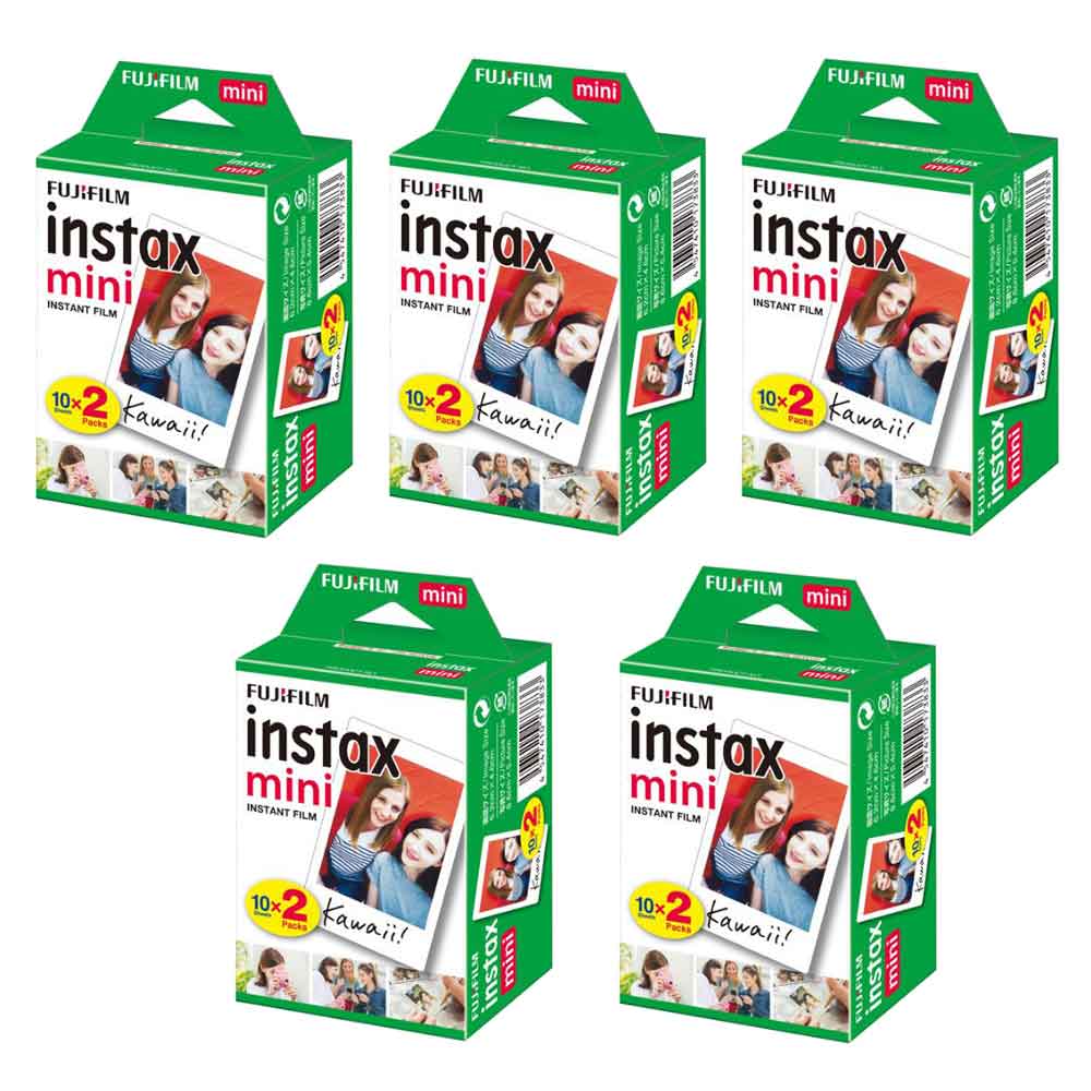 富士 instax mini 空白底片 5盒 (10入共100張)