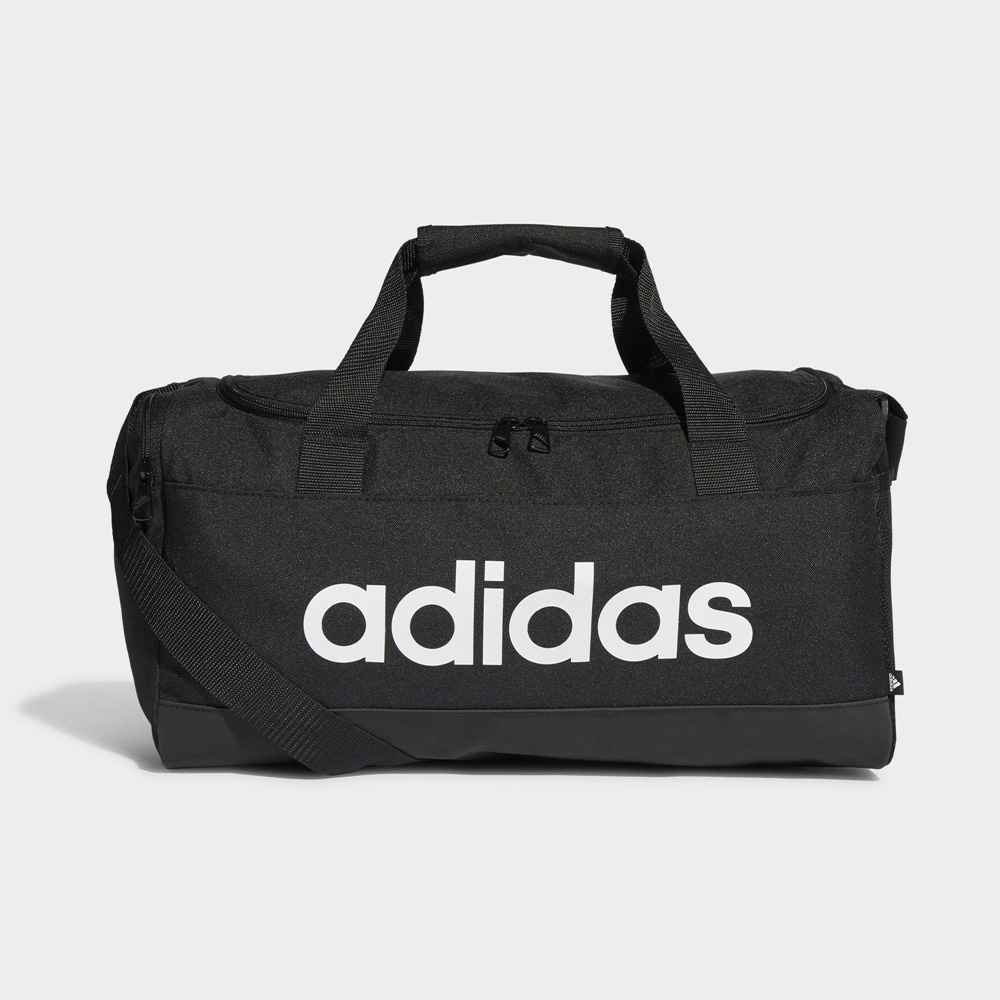 adidas 健身包 運動 健身 旅行 大容量 LINEAR DUFFEL S 黑 GN2034