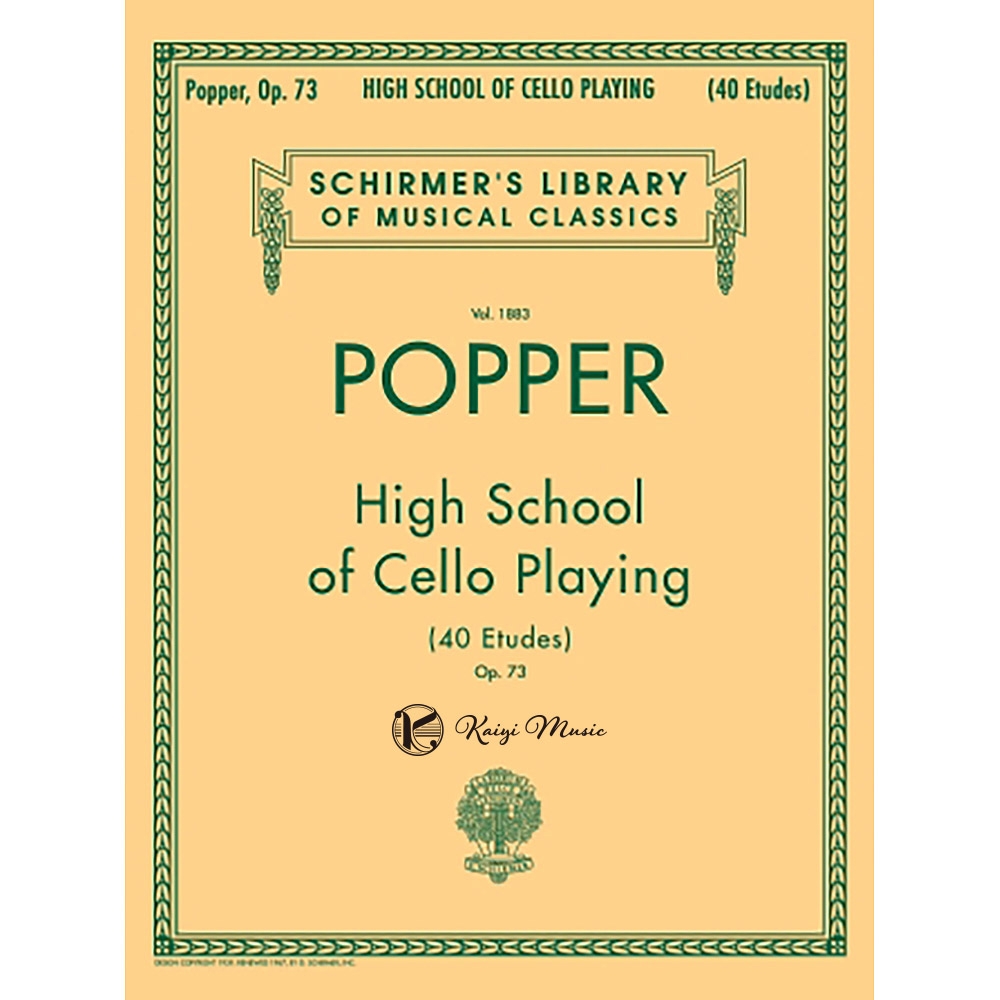 【凱翊｜Schirmer】包佩：高等大提琴教程 40首練習曲 Op.73Popper: High School of Cello Playing Op.73 40 Etudes | 拾書所