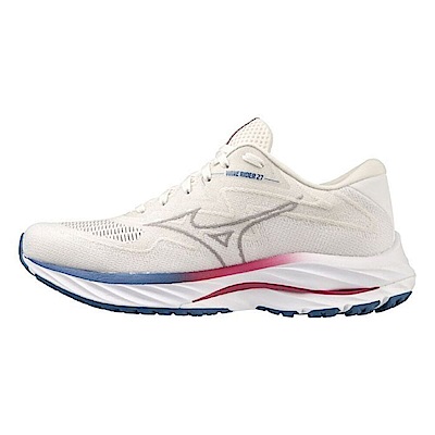 Mizuno Wave Rider 27 SSW [J1GD237725] 女 慢跑鞋 運動 路跑 超寬楦 避震 白