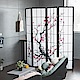 Home Feeling 屏風/四片式方格/日式梅花-175.5X178.5 product thumbnail 1