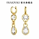 SWAROVSKI 施華洛世奇 Dextera 水滴形耳環 混合式切割, 白色, 鍍金色色調 product thumbnail 2