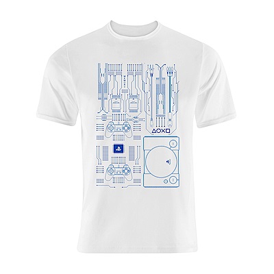 PlayStation 紀念 T-shirt  PSOne 白款