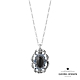 Georg Jensen 喬治傑生 MOONLIGHT BLOSSOM 黑瑪瑙藍色月石硫化純銀項鍊 644 台灣限定 product thumbnail 1