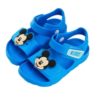 迪士尼童鞋 米奇 立體造型防水涼鞋-藍(柏睿鞋業)