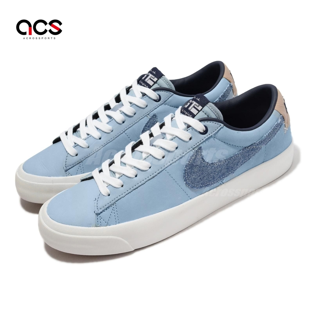 Nike 滑板鞋 Zoom Blazer Low Pro GT PRM 男鞋 女鞋 牛仔藍 丹寧 低筒 休閒 DM8890-100