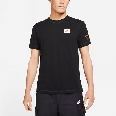 NIKE 耐吉 上衣 短袖上衣 運動 男款 黑 DJ1394-010 AS M NSW TEE SWOOSH 50 LBR