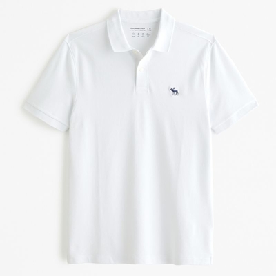 AF Abercrombie & Fitch A&F 短袖POLO 白色 2459