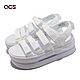 Nike 涼鞋 Wmns Icon Classic Sandal 女鞋 白 厚底 增高 魔鬼氈 雙層 休閒鞋 DH0223-100 product thumbnail 1