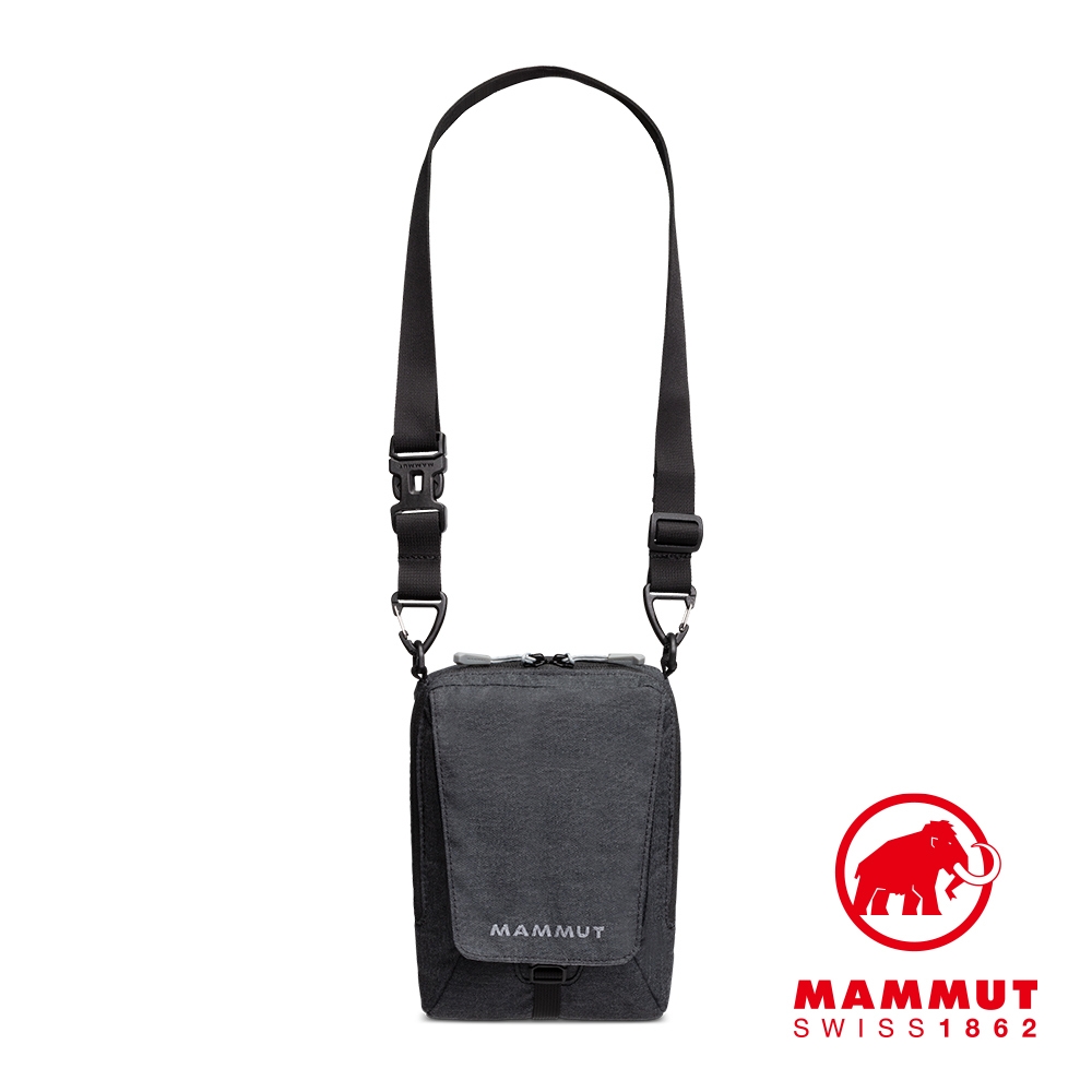 【Mammut】Tasch Pouch Melange 2L 耐磨混色側背包 黑色 #2520-00651