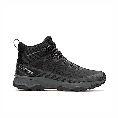 Merrell Speed Eco Mid WP [ML037537] 男 戶外鞋 郊山 防潑水 中筒 止滑 耐磨 黑灰