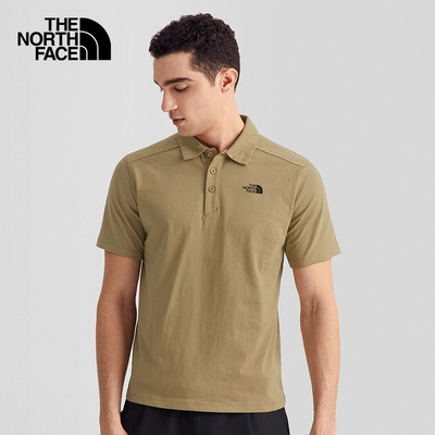 The North Face M MFO S/S COTTON POLO AP男短袖POLO-咖啡-NF0A5B46PLX