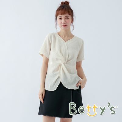 betty’s貝蒂思　質感扣飾短褲裙 (黑色)