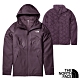 The North Face 女新款 防風防水透氣耐磨連帽兩件式外套.夾克/風雨衣_紫 N product thumbnail 1