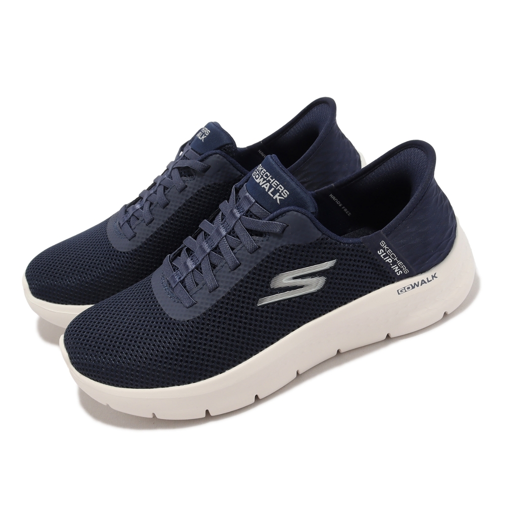 Skechers 休閒鞋 Go Walk Flex-Grand Entrance 寬楦 女鞋 深藍 套入式 瞬穿科技 124975WNVW