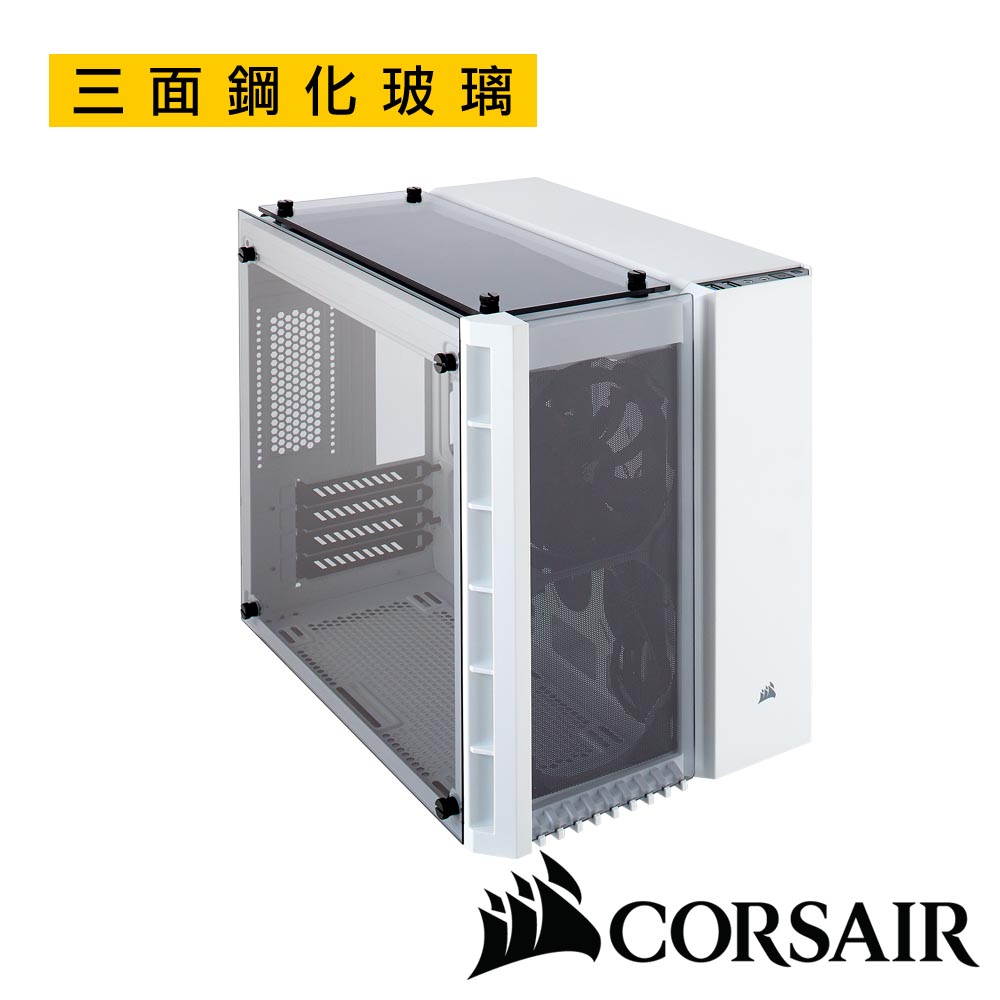 CORSAIR海盜船 Crystal Series? 280X 三面鋼化玻璃微型中塔機殼