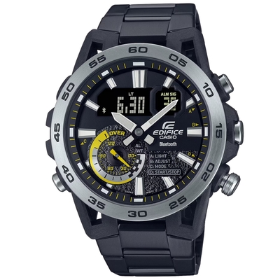 CASIO 卡西歐 EDIFICE 藍牙連線 賽車運動計時腕錶 母親節 禮物 48mm / ECB-40DC-1A