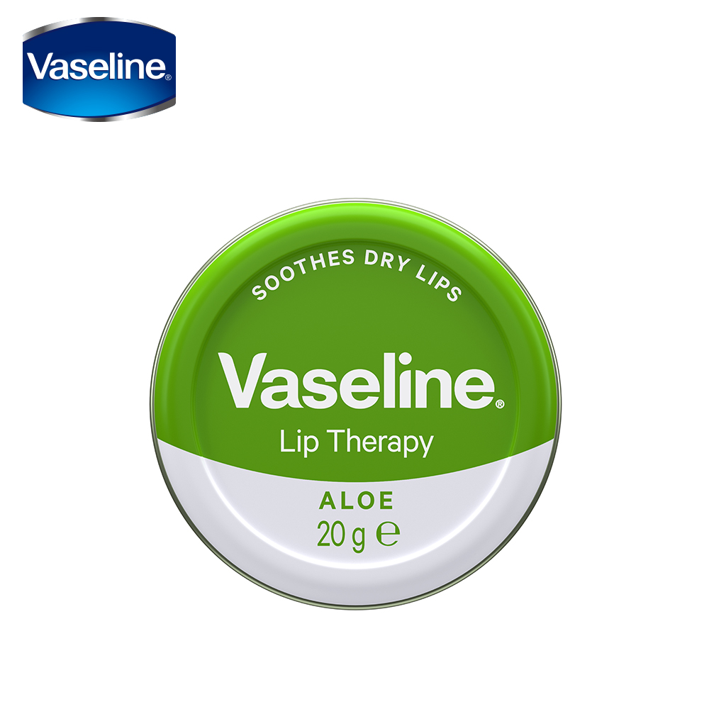 VASELINE 凡士林 圓罐護唇膏20g_蘆薈舒緩