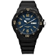 CASIO 卡西歐 前衛運動休閒橡膠手錶 藍x黑 MRW-200H-2B3 43mm product thumbnail 1