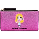 Chiara Ferragni @cfmascotte 刺繡IG女孩細沙感亮片手拿包(桃紅色) product thumbnail 1