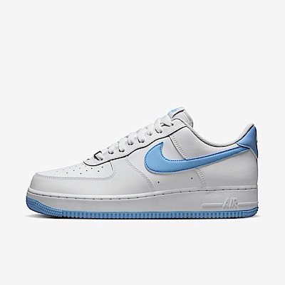 Nike Air Force 1 07 FQ4296-100 男 休閒鞋 運動 經典 低筒 緩震 百搭 白 水藍