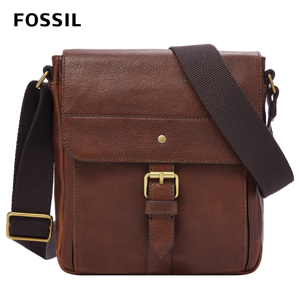 FOSSIL Miles 真皮輕巧斜背包-咖啡色SBG1302201 | 斜/肩背包| Yahoo