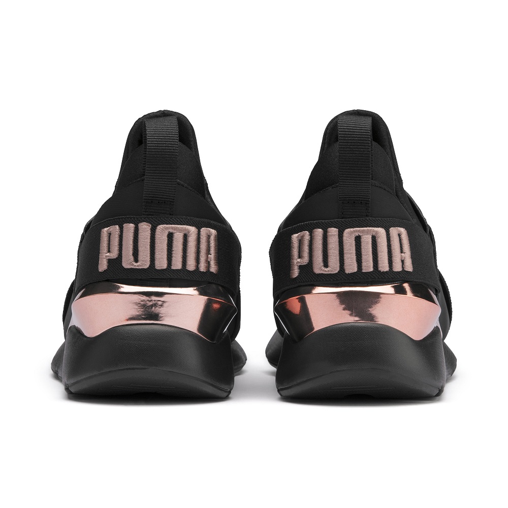 PUMA-Muse Metal Wns女性復古休閒鞋-黑色 