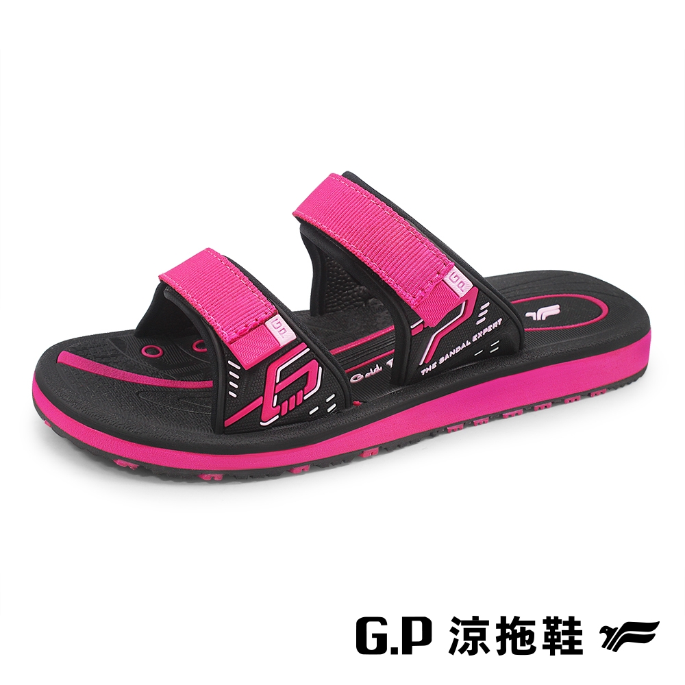 G.P簡約織帶風格雙帶拖鞋(G2246W-15)黑桃(SIZE:36-39)GP 拖鞋 套拖 輕量 阿亮 卜學亮