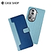 CASE SHOP OPPO Reno 11 Pro 前收納側掀皮套-藍 product thumbnail 1