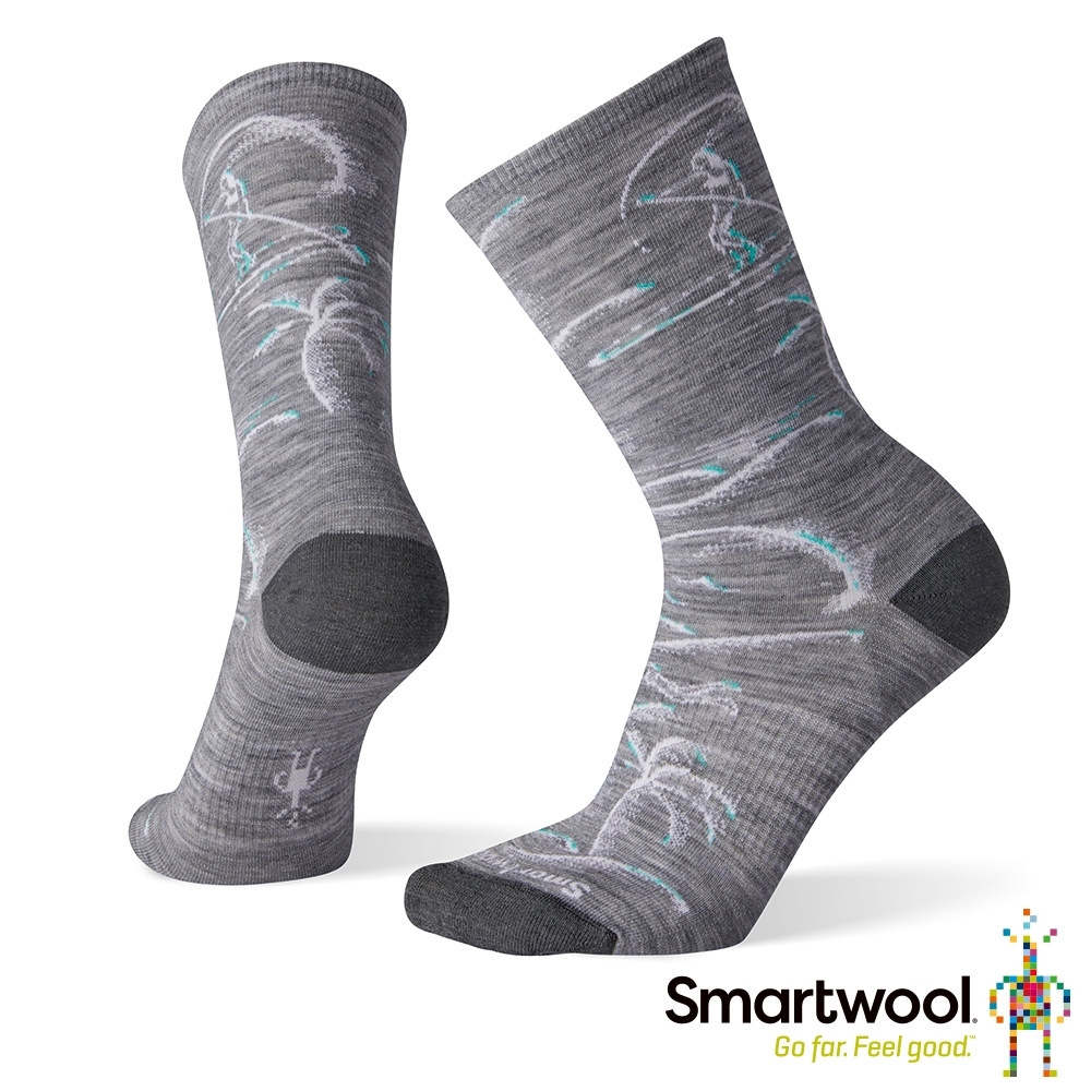 SmartWool 女 衝浪生活中長襪 淺灰