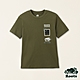 Roots男裝-舒適生活系列 LOGO設計有機棉短袖T恤-綠色 product thumbnail 1