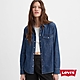 Levis 女款 西部牛仔襯衫 / 精工深藍色水洗 / 龐克特色鉚釘 product thumbnail 1