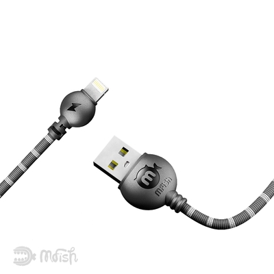 (兩入組)黑魚 mfish USB-A to Lightning快充傳輸線1.2M