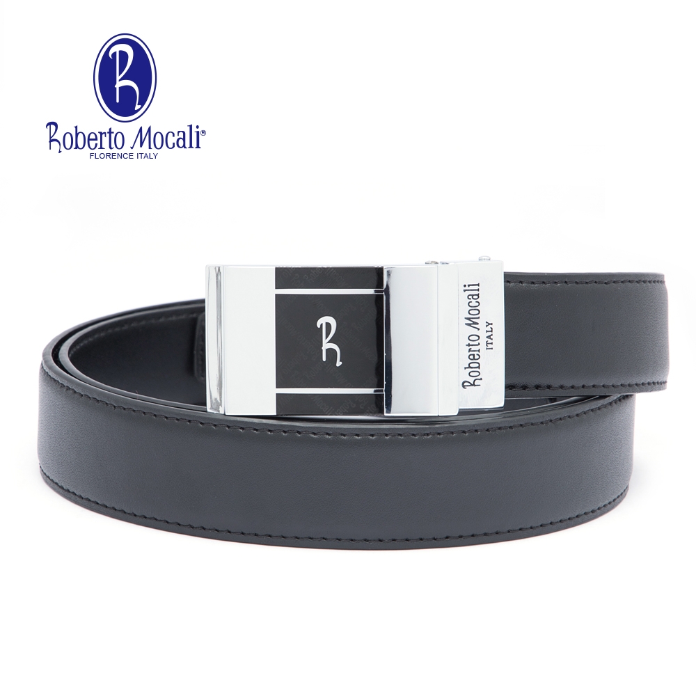 【Roberto Mocali】(RM-6214-F)扣洞式牛皮皮帶