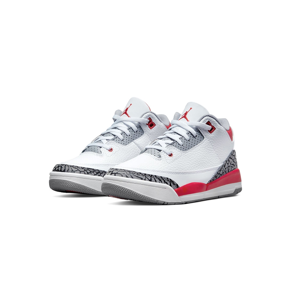 Nike Jordan 3 Retro Fire Red PS 童鞋中童白色紅色AJ3 休閒籃球鞋