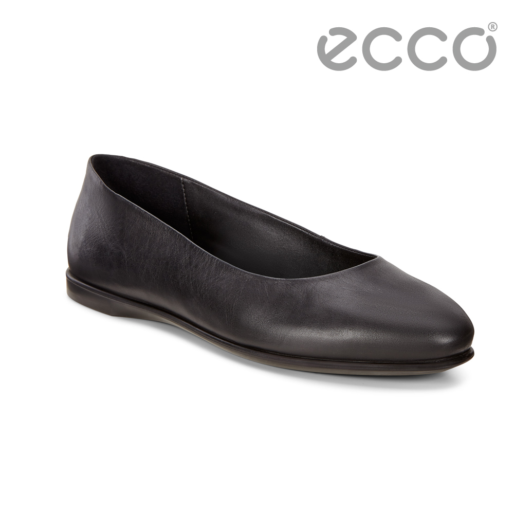 ECCO INCISE ENCHANT 超柔軟牛皮輕巧懶人鞋 女-黑