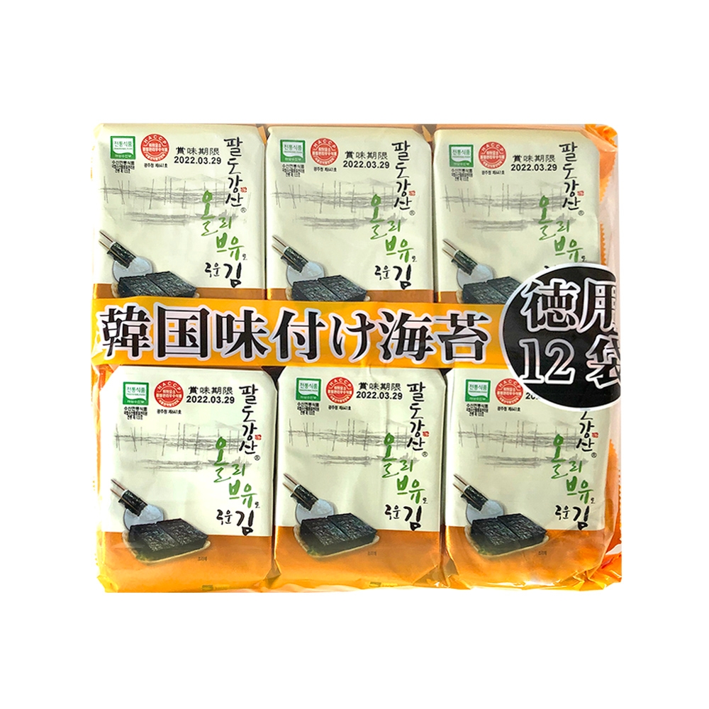 orionjako 韓國麻油風味海苔12入(42g)(活動)