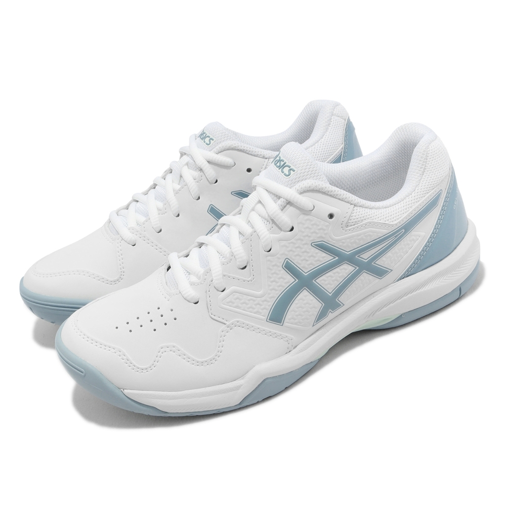 Asics 網球鞋 GEL-Dedicate 7 男鞋 白 淺藍 支撐型 運動鞋 亞瑟士 1042A167103