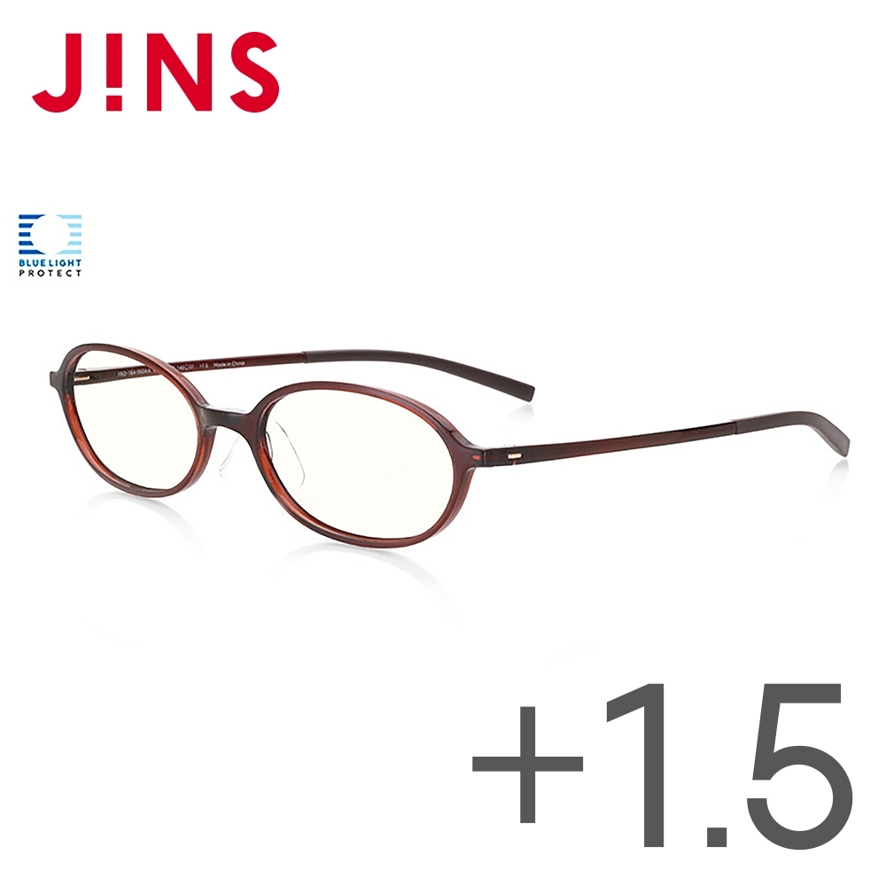 JINS 閱讀用濾藍光老花眼鏡+1.50 (AFRD18A050)
